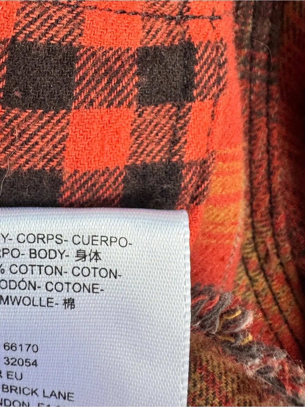 BDG Urban Outfitters Plaid Cropped Button Front Flannel Shirt Size Small